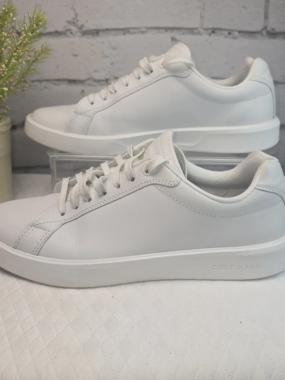 COLE HAAN GRAND CROSSCOURT DAILY WHITE LEATHER SNEAKERS COUNTRY CLUB MENS 8.5